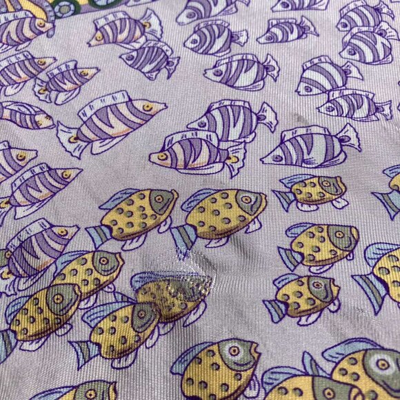 HERMES Paris Seeveless Silk Shirt Top Ocean Print Recontre Oceane Size 38 S NWT - Picture 16 of 16